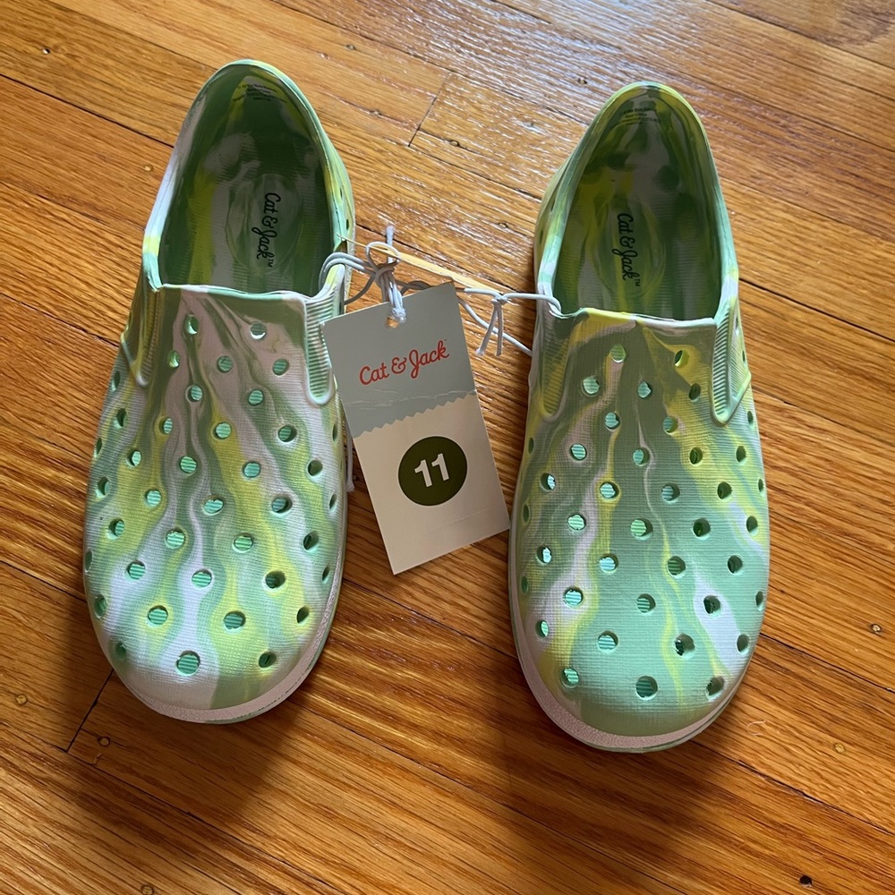 Cat & Jack Lime Green Jese Slip on Shoes